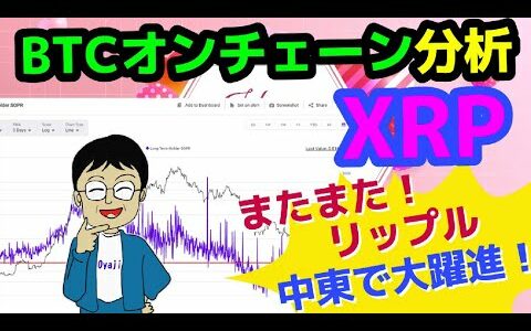 【仮想通貨】BTCオンチェーン分析！またまたリップルが中東で大躍進！世界の最新仮想通貨ニュースをタイムリーに配信！　#仮想通貨,#BTC,# XRP,