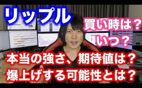 【仮想通貨】リップルの本当の強さ、爆上げする可能性、買い時はいつ？