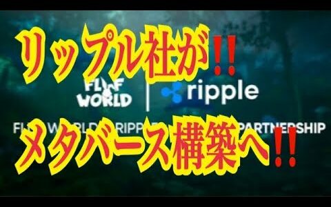 【仮想通貨リップルXRP情報局】リップル社がメタバース構築へ！！♪───Ｏ（≧∇≦）Ｏ────♪