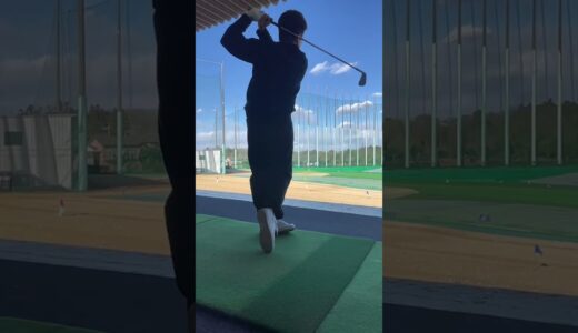 寒中ゴルフ練ｦ #golf #ゴルフスイング #ゴルフ初心者 #ゴルフ女子 #ゴルフ練習