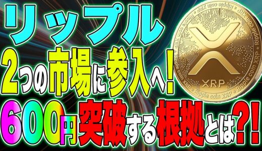 【リップル(XRP)】リップル最新情報！SEC裁判影響なし！新たに2つの市場に参入へ！600円突破する根拠とは？！【仮想通貨】【最新】【裁判】【swell】