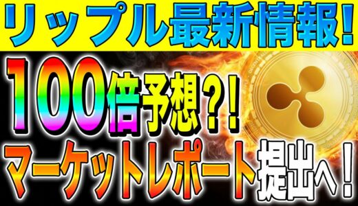 【リップル(XRP)】爆上げカウントダウン！100倍上昇予想？！マーケットレポート提出へ！【仮想通貨】【ビットコイン】【最新】【SEC裁判】