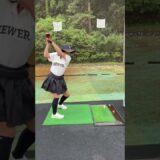 人気ゴルフ女子あおい夏海さんのドライバー練習・内原カントリー倶楽部2023年5月