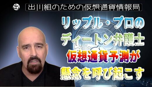 ［20230130］リップル・プロのジョン・ディートン弁護士：仮想通貨予測が懸念を呼び起こす【仮想通貨・暗号資産】