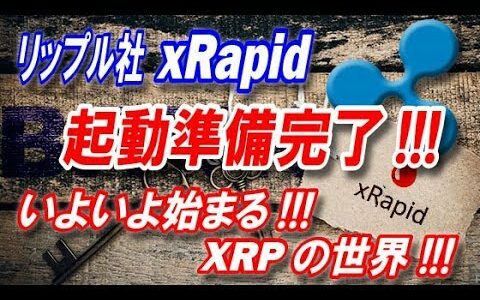 【仮想通貨】リップル社 xRapid起動準備が整った!!! いよいよ始まるXRPの世界!!!