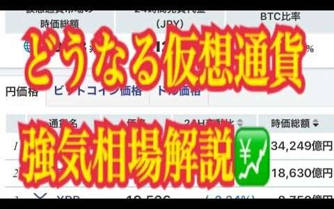 【仮想通貨】リップル最新情報‼️どうなる仮想通貨、強気相場解説💹