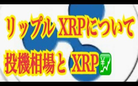 【仮想通貨】リップル最新情報‼️リップル XRPについて　投機相場と XRP💹