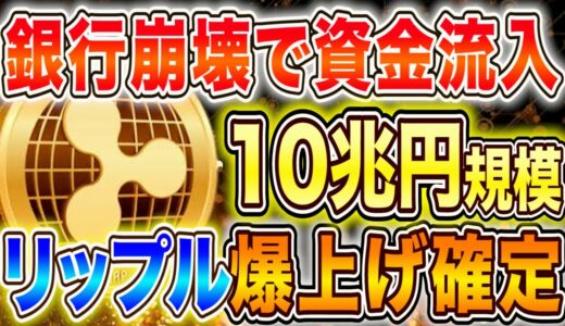 リップル爆上げ確定【銀行崩壊で資金が仮想通貨に流れる】乗り遅れるな！【暗号資産】【ビットコイン/XRP】