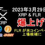 【XRP FLR ASTR JASMY】2023年3月29日 リップル＆フレア爆上げ FLRが米コインベースに上場候補に 今後の戦略【リップル、フレア、アスター、ジャスミー、暗号資産、仮想通貨】