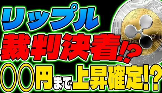 【リップル(XRP)】SEC裁判遂に決着！？最新ファンダで今後爆上げ？！【仮想通貨】【リップル】【XRP】