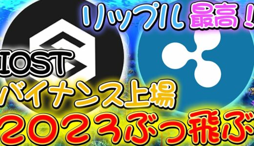 リップル最高【2023年ぶっ飛ぶ】IOSTバイナンス上場！バブルに向けて買うなら今！大チャンス到来【仮想通貨】【XRP】