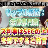 ［20230811］リップル訴訟：法律専門家、トーレス判事はSECの上訴請求を却下すると発言【仮想通貨・暗号資産】