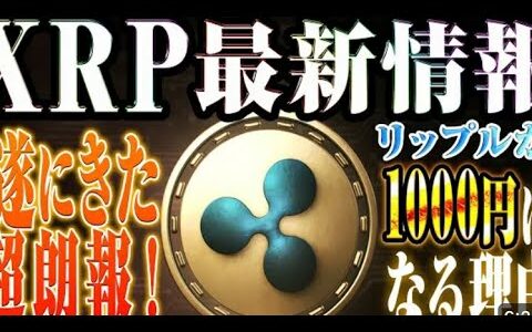 【リップル XRP】最新情報で1000円代に！？大手企業や銀行業務との提携で爆上げする理由を徹底解説！！【仮想通貨】【BTC】【最新】【SHIB】#XRP#リップル