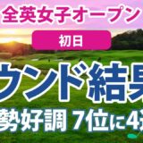 2023 AIG全英女子オープン 初日 渋野日向子 パット不調… 櫻井心那 畑岡奈紗 穴井詩 勝みなみ 7位好発進!! 岩井千怜 西村優菜 山下美夢有 古江彩佳 川崎春花 吉田優利 木村彩子 岩井明愛