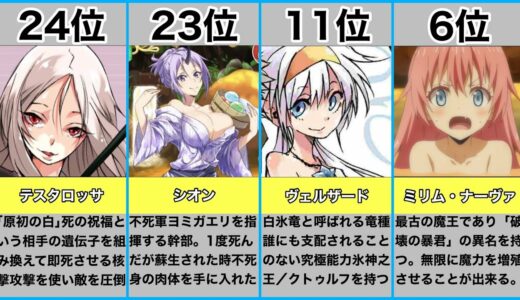 【転スラ】祝アニメ2期 強さランキング！(原作・なろう)【最強キャラはギィ？リムル？それともディアブロ？】