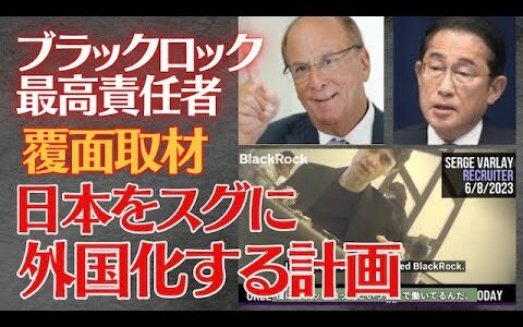 たった20年で世界を動かす【ブラックロック】話題騒然！覆面取材が世界で拡散！6月岸田首相とラリーフィンクが会談した後に外国化が加速していた！及川幸久氏も警告か？