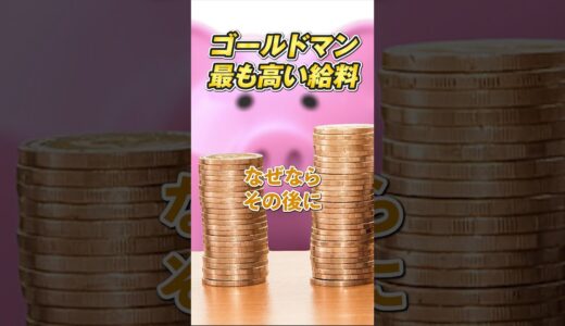 【衝撃】ゴールドマンサックスで最も高い給料をもらう人｜外資系金融エリートの報酬