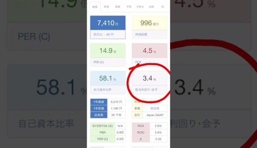 【実質ただ！】時価総額よりネットキャッシュのほうが多い会社！[1766]東建コーポレーションを研究！#shorts