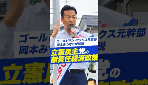 【超解説】ゴールドマンサックス元幹部岡本みつなりが立憲民主党の経済政策を解説