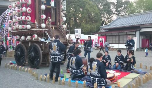 2016.4.19　水口曳山祭（宵宮祭）　米屋町の境内ばやし