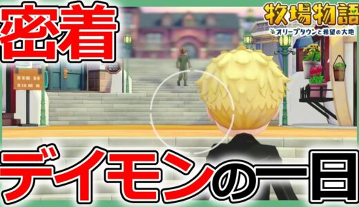 【牧場物語】子育てどうしたん？デイモンの1日に全力で密着してみた【オリーブタウンと希望の大地攻略】