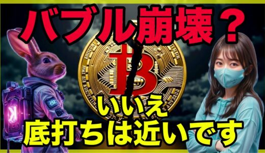 【買い場到来】ビットコインバブル崩壊は時期尚早！買い向かう時だ！