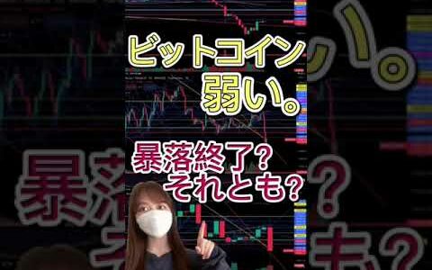【BTC】チャート分析❌ファンダメンタルズ 暴落終了？それとも？ ビットコイン 弱い。 仮想通貨