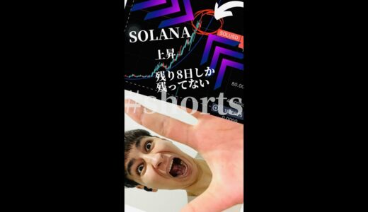 ビットコイン。ソラーナSOLANAがやばい‼︎🙀この動画1週間以内に見て下さい #shorts