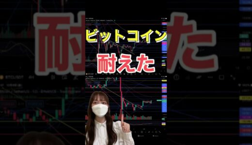 【BTC】耐えた まだ上昇範疇 テクニカルチャート分析 仮想通貨 ビットコイン