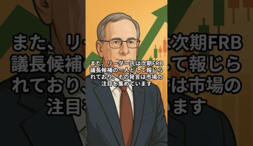 次期FRB議長候補ブラックロックのリック・リーダー氏『史上もっとも強気な投資環境』 #お金 #投資