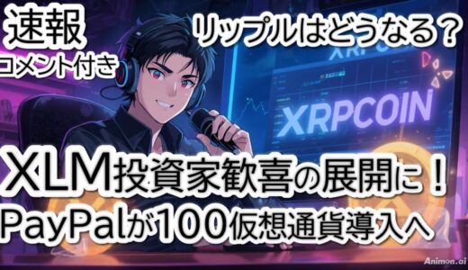 PayPalが100仮想通貨決済開始！XLM投資家歓喜⁉ 米小売業が激変！リップル XRPはどうなる？