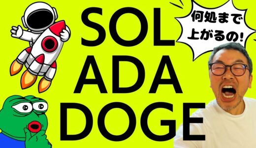 🧐上がりそうなアルトコイン🔥スペシャル🚀ドージ・エイダ・ソロナ📈分析動画👏🏻