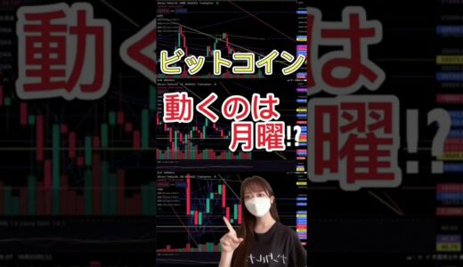 【BTC】ビットコイン動くのは月曜！？週末チャート分析 テクニカル分析 仮想通貨