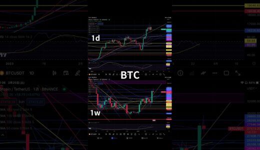 【BTCチャート分析】3/25 短期シナリオ3パターン ビットコイン 仮想通貨 テクニカル分析 shorts