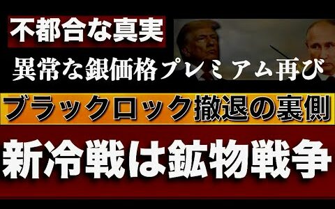 【鉱物戦争】ブラックロック撤退の裏側、銀と地政学リスク