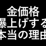 金価格が上昇している本当の理由